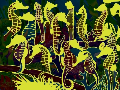 MasterPieces 300 Piece EZ Grip Jigsaw Puzzle - Singing Seahorses - 18"x24" 5 MasterPieces 300 Piece EZ Grip Jigsaw Puzzle - Singing Seahorses - 18"x24" - Image 5