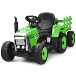 Costway 12V Kids Ride On Tractor With Trailer Ground Loader W/ RC & Lights RedPinkGreen -LITTLE TIKES Shop GUEST 7e0cccf0 edff 4f6e a055 9bb260fc1b67