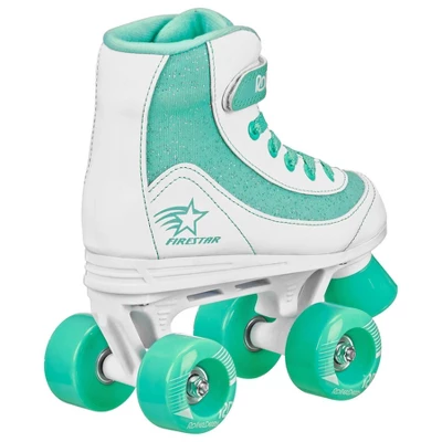Roller Derby FireStar Youth Kids' Roller Skate - White/Mint 1 Roller Derby FireStar Youth Kids' Roller Skate - White/Mint