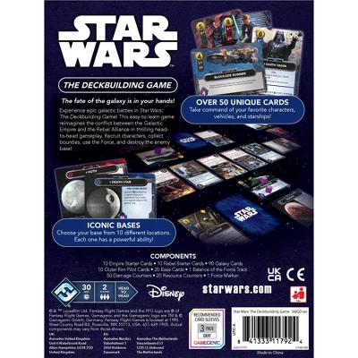 Fantasy Flight Games Star Wars Deckbuilding Board Game 1 Fantasy Flight Games Star Wars Deckbuilding Board Game