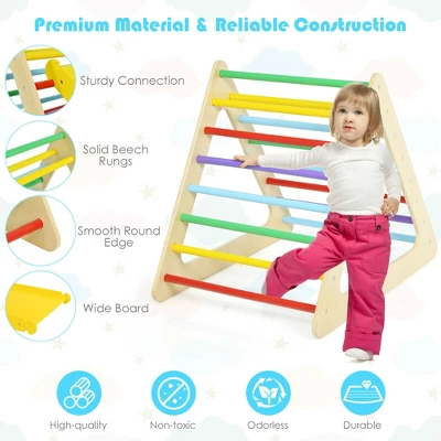 Costway 5 In 1 Toddler Playing Set Kids Climbing Triangle & Cube Play Equipment 6 Costway 5 In 1 Toddler Playing Set Kids Climbing Triangle & Cube Play Equipment - Image 6