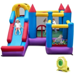 Costway 5-In-1 Inflatable Bounce Castle With Basketball Rim & Climbing Wall -LITTLE TIKES Shop GUEST 7fc41351 1c0e 4032 a8d0 3a4a087af9a9
