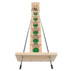 WE Games Shoot The Moon - A Classic 1940's Nostalgia Game - Solid Natural Wood - 17.5 Inches