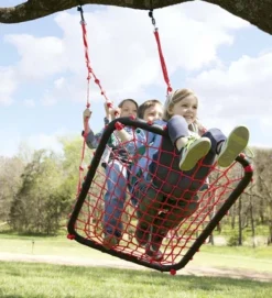 HearthSong 40-Inch Red Giant Rectangular Rope Platform Tree Swing With Padded Steel Frame -LITTLE TIKES Shop GUEST 80fc8f93 0e80 4a51 b877 73b556f2dba6