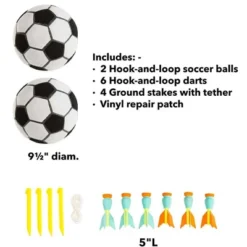 HearthSong Giant 58-Inch Inflatable 2-in-1 Darts And Soccer Game With Double-Sided Board -LITTLE TIKES Shop GUEST 819c08e6 1d86 4153 9993 f45b09620337