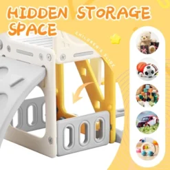 5-in-1 Kids Slide, Playground Freestanding Climber And Toddler Slide Swing Playset With Basketball Hoop - ModernLuxe -LITTLE TIKES Shop GUEST 81d0e853 30e2 45b9 9482 43f20214cd98