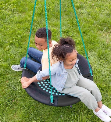 HearthSong 36-Inch Polka-Dot Round Platform Swing With Foam-Padded Steel Frame 6 HearthSong 36-Inch Polka-Dot Round Platform Swing With Foam-Padded Steel Frame - Image 6