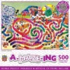 MasterPieces A-Maze-Ing 500 Piece Jigsaw Puzzle - Dominoes - 15"x21"