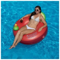 Swimline 41” Inflatable Perfect Bloody Mary 1-Person Swimming Pool Ring - Red/Green -LITTLE TIKES Shop GUEST 83734526 d8d2 4250 9a50 b46f72a11b5a