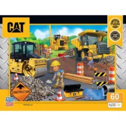 MasterPieces 60 Piece Kids Jigsaw Puzzle - CAT Parking Lot - 14"x19"