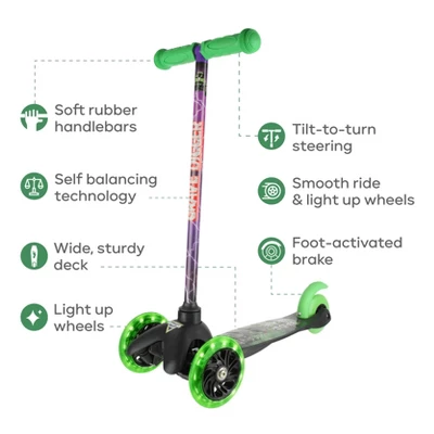 Monster Jam Grave Digger Tilt And Turn Light Up Wheels Scooter 1 Monster Jam Grave Digger Tilt And Turn Light Up Wheels Scooter