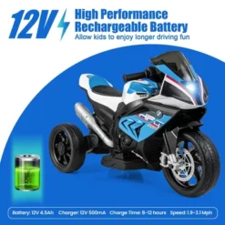 Costway 12V Kids Ride On Motorcycle Licensed BMW 3 Wheels Electric Toy W/ Light & Music -LITTLE TIKES Shop GUEST 843fc060 2219 4b77 89f5 33ad2d73f026