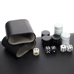 WE Games Backgammon Set, Black Leatherette Case, 14.75 X 9.75 In. Closed; 19.25 X 14.75 In. Open, Family Board Games, Board Games For Adults And -LITTLE TIKES Shop GUEST 84497b39 d142 4a8b 9aca e02051645752
