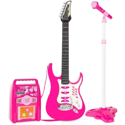 Best Choice Products Kids Electric Musical Guitar Toy Play Set W/ 6 Demo Songs, Whammy Bar, Microphone, Amp, AUX 6 Best Choice Products Kids Electric Musical Guitar Toy Play Set W/ 6 Demo Songs, Whammy Bar, Microphone, Amp, AUX - Image 6