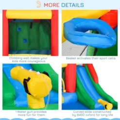 Outsunny 6-in-1 Kids Bounce House Inflatable Water Slide With Pool, Water Cannon, Climbing Wall, Jumping Castle Backyard Activity Outdoor -LITTLE TIKES Shop GUEST 846bfaa8 f547 4075 9dc4 4d5e3ef1a627