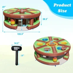 Costway Inflatable Whack-a-Mole Themed Castle For Kids Interactive Game W/ 480W Blower -LITTLE TIKES Shop GUEST 85ccead8 44eb 402d a03c 21ac06cdfbd2