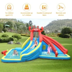 Costway Inflatable Water Slide Crab Dual Slide Bounce House Splash Pool W/ 950W Blower -LITTLE TIKES Shop GUEST 86affaab bc74 4a41 9632 aa38e043e9b3