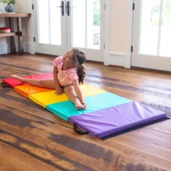HearthSong 5-Panel Folding Kids' Gymnastics Tumbling Mat For Active Play, With Carrying Handles -LITTLE TIKES Shop GUEST 870c5d49 67b8 48c3 b58b 5611b39c3eb8