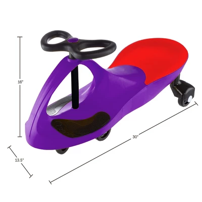Toy Time Kids' Wiggle Car Ride-On Toy - Purple/Red/Black 1 Toy Time Kids' Wiggle Car Ride-On Toy - Purple/Red/Black
