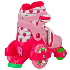 Roller Derby Fun Roll Girls' Jr Adjustable Roller Skate Strawberry