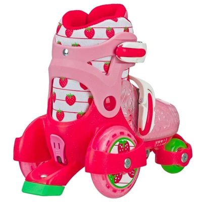 Roller Derby Fun Roll Girls' Jr Adjustable Roller Skate Strawberry 1 Roller Derby Fun Roll Girls' Jr Adjustable Roller Skate Strawberry