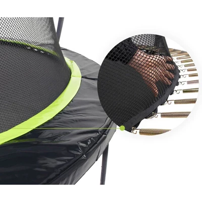 Jumpflex Flex120 12 Foot Trampoline With Enclosure And Ladder, Black And Green 4 Jumpflex Flex120 12 Foot Trampoline With Enclosure And Ladder, Black And Green - Image 4