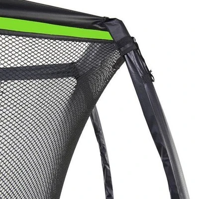 Jumpflex Flex120 12 Foot Trampoline With Enclosure And Ladder, Black And Green 2 Jumpflex Flex120 12 Foot Trampoline With Enclosure And Ladder, Black And Green - Image 2