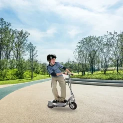 Razor E325 Durable Adult & Teen Ride-On 24V Motorized High-Torque Power Electric Scooter, Speeds Up To 15 MPH With Brakes And Pneumatic Tires, Silver -LITTLE TIKES Shop GUEST 89ac283f dd14 429f 8009 8fa0b9917305