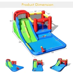 Costway Inflatable Water Slide Kids Jumping Bounce Castle W/ Ocean Balls Blower Excluded 11 Costway Inflatable Water Slide Kids Jumping Bounce Castle W/ Ocean Balls Blower Excluded -LITTLE TIKES Shop GUEST 89e6c567 889e 4235 b2eb abec32a162e1