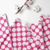 Bacati - Mix N Match Pink Large/Pin Dots Play Tent For Kids/Toddlers, 100% Cotton Percale Fabric Cover