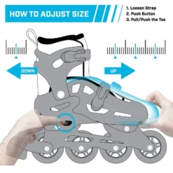 Roller Derby ION 7.2 Girl's Adjustable Inline Skate - White/Mint/Pink -LITTLE TIKES Shop GUEST 8a347d6e bde8 4272 9cd0 fb753c3ec4b6 2