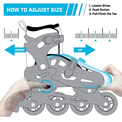 Roller Derby Stryde Lighted Girl's Adjustable Skate 5 Roller Derby Stryde Lighted Girl's Adjustable Skate - Image 5