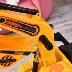 HOMCOM NO POWER Ride On Excavator Toy Tractors Digger Movable Scooter Walker Pretend Play Toddler Construction Truck Basket Storage Yellow -LITTLE TIKES Shop GUEST 8a5b98e0 bc67 465b a263 c5a9a2cc71b5