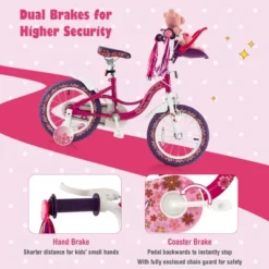 Costway 14'' Kids Bike With Doll Seat Girls Bicycle With Training Wheels For 3-5 Years Old Girl 10 Costway 14'' Kids Bike With Doll Seat Girls Bicycle With Training Wheels For 3-5 Years Old Girl -LITTLE TIKES Shop GUEST 8a80c53b f7bd 4b47 b3f6 198464c678a8