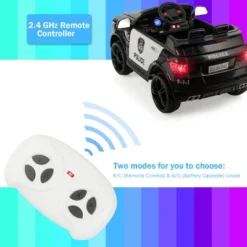 Costway Kids 12V Electric Ride On Car Police Car With Remote Control BlackWhite -LITTLE TIKES Shop GUEST 8b446e58 b0bc 4c85 9ed6 f20799110c42