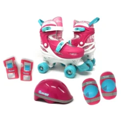 Chicago Skates Deluxe Kids' Quad Roller Skate Combo Set - Pink/White -LITTLE TIKES Shop GUEST 8c31669c 9283 49e7 a2a4 fd028b1d17a0