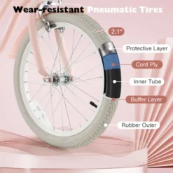 Costway 18'' Kids Bike Toddler Bicycle With Training Wheel Kickstand For 4-8 Years Old -LITTLE TIKES Shop GUEST 8cc99881 f0af 4864 99a7 a4fe006bc7d2