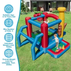 Costway Baseball Themed Jumping House Kids Bouncy Castle W/ 50 Ocean Balls & 735W Blower -LITTLE TIKES Shop GUEST 8d1b460e 5580 440d b134 d3654ea6d2a2