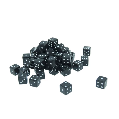 Black Square Cornered Dice - 100 Pack 1 Black Square Cornered Dice - 100 Pack