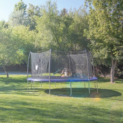 Skywalker Trampolines 16' Round Trampoline With Enclosure - Blue 5 Skywalker Trampolines 16' Round Trampoline With Enclosure - Blue - Image 5