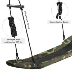 Costway Saucer Tree Swing Surf Kids Outdoor Adjustable Swing Set W/ Handle -LITTLE TIKES Shop GUEST 8d9efb7c 0546 497b b081 a59771209fca