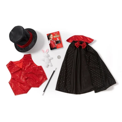 Melissa & Doug Magician Role Play Costume Set - Includes Hat, Cape, Wand, Magic Tricks 8 Melissa & Doug Magician Role Play Costume Set - Includes Hat, Cape, Wand, Magic Tricks - Image 8