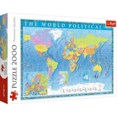 Trefl Political Map Of The World Jigsaw Puzzle - 2000pc 1 Trefl Political Map Of The World Jigsaw Puzzle - 2000pc