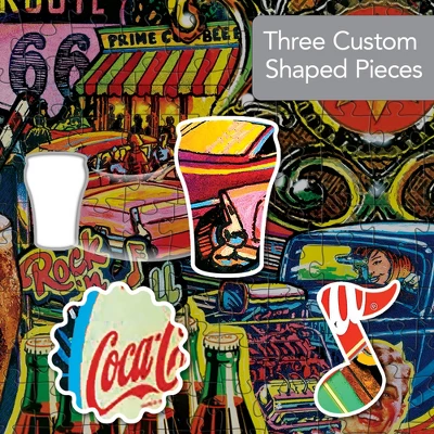 MasterPieces 1000 Piece Jigsaw Puzzle - Coca-Cola Jukebox - 21"x35" 4 MasterPieces 1000 Piece Jigsaw Puzzle - Coca-Cola Jukebox - 21"x35" - Image 4