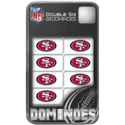 MasterPieces Officially Licensed NFL San Francisco 49ers 28 Piece Dominoes Game For Adults