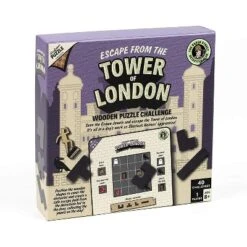 Professor Puzzle USA, Inc. Sherlock Holmes Escape From The Tower Of London Wooden Puzzle Challenge