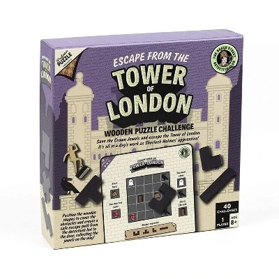 Professor Puzzle USA, Inc. Sherlock Holmes Escape From The Tower Of London Wooden Puzzle Challenge 1 Professor Puzzle USA, Inc. Sherlock Holmes Escape From The Tower Of London Wooden Puzzle Challenge