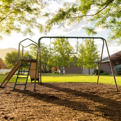 Lifetime Playset Climb And Slide Swing Set - Earthtone 8 Lifetime Playset Climb And Slide Swing Set - Earthtone - Image 8