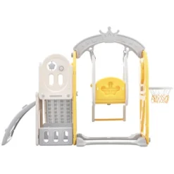 5-in-1 Kids Slide, Playground Freestanding Climber And Toddler Slide Swing Playset With Basketball Hoop - ModernLuxe -LITTLE TIKES Shop GUEST 8f3ad986 9ab4 4f57 aca7 d6b068244eb5