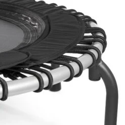 JumpSport 370 Home Gym 39 Inch Heavy Duty Fitness Trampoline With 4-In-1 DVD For Customized Strength And Cardio Exercises, Black